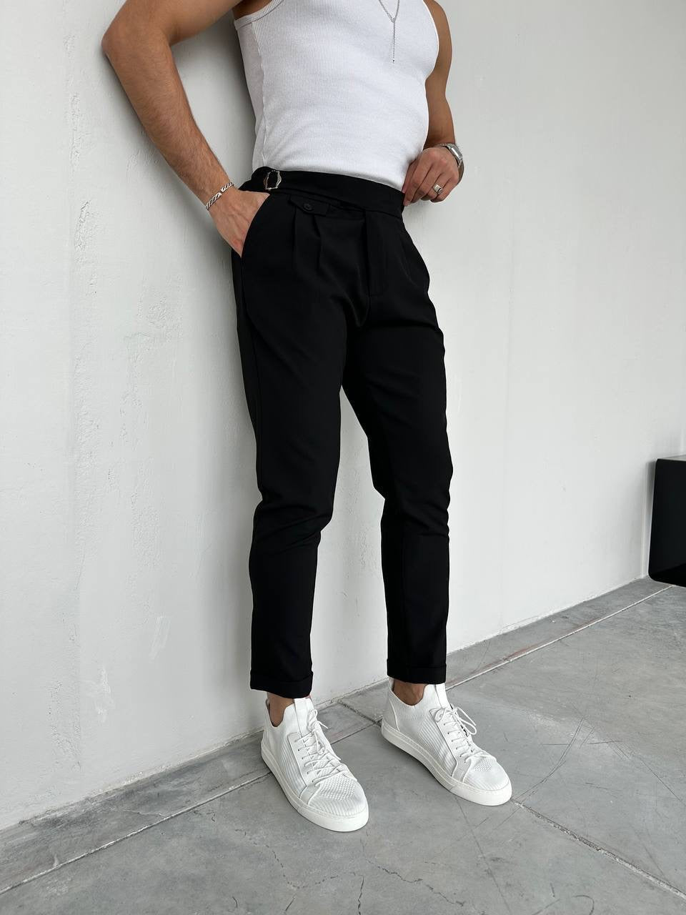 Black classic pants