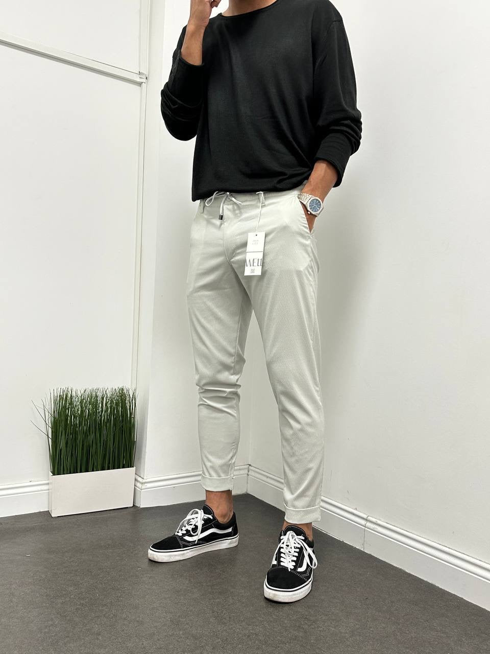 Grey classic pants