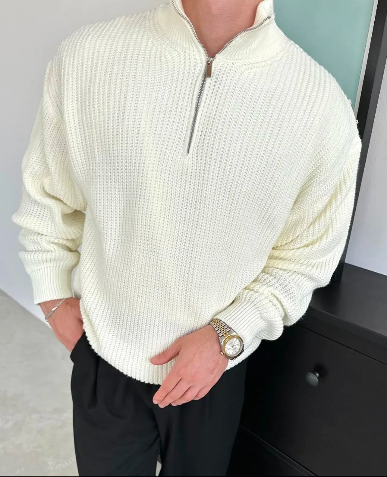 Half zipper Sweater