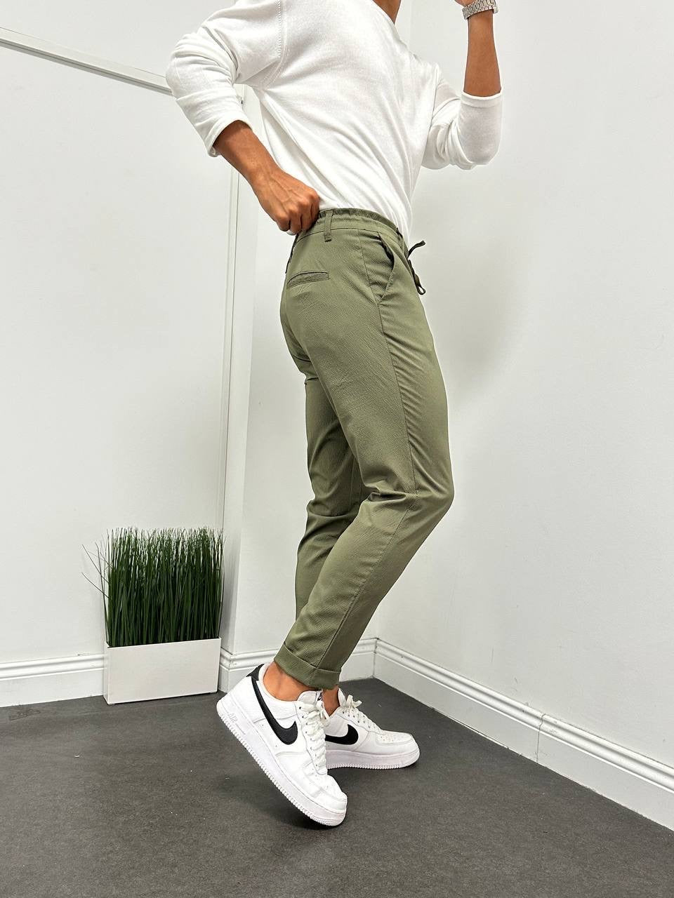 Kaaki classic pants