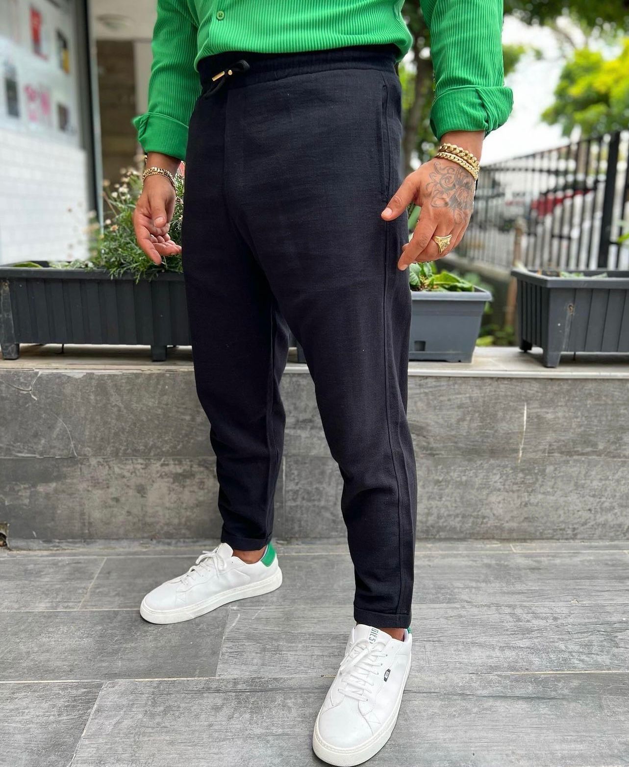 Black Linen pants