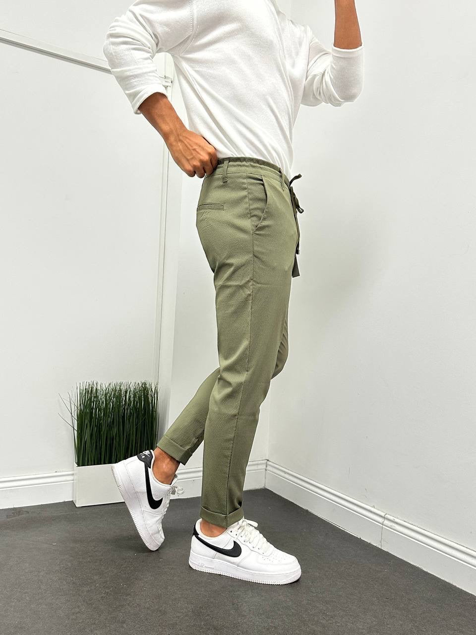 Kaaki classic pants