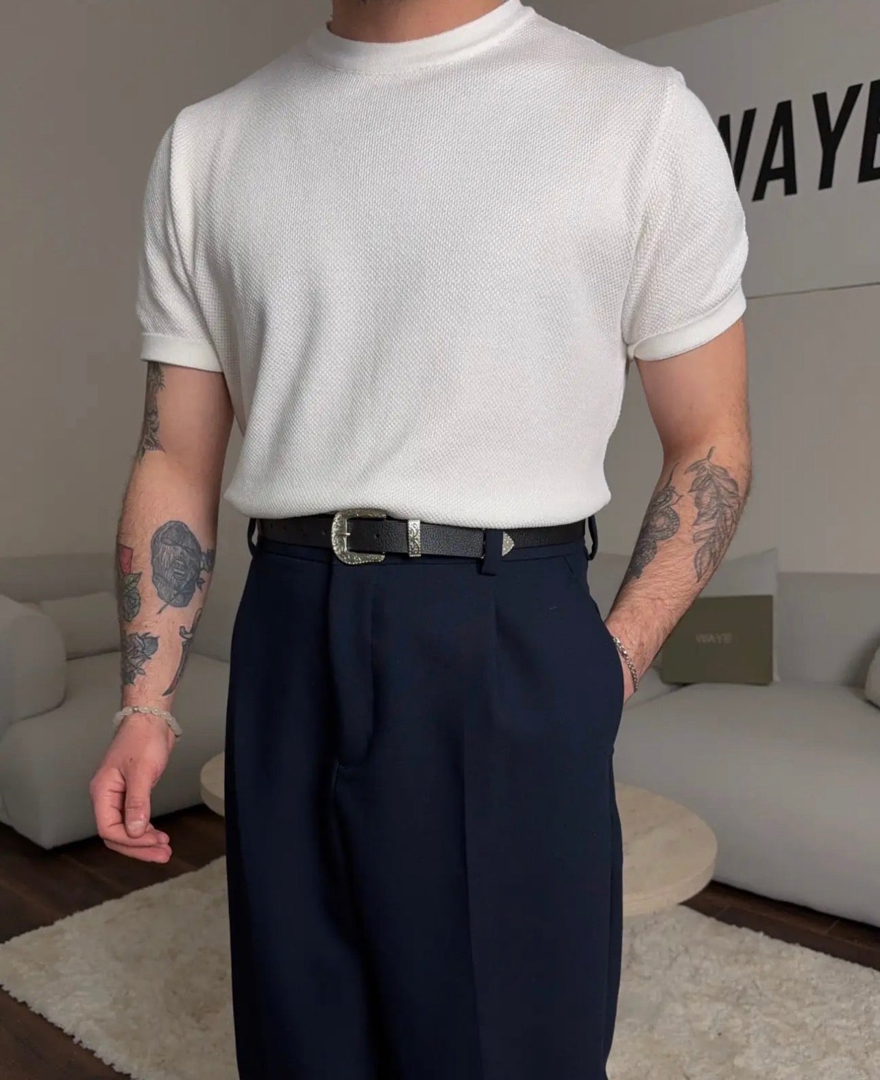 Plain Classic Knit T-shirt
