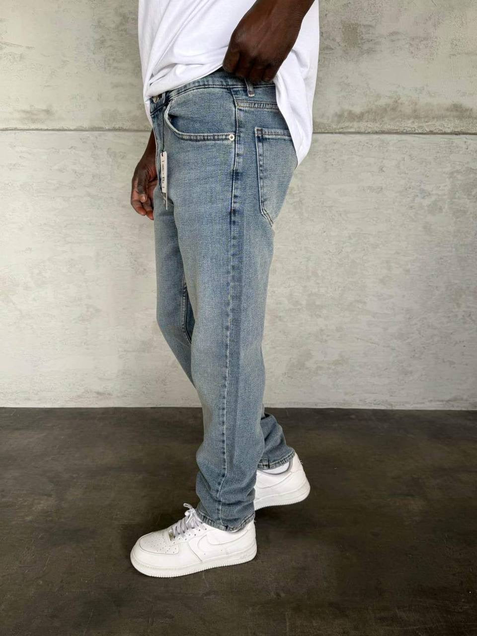Washed jeans pants
