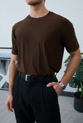 Brown Basic T-shirt