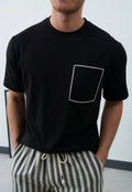 Pocket Black Basic T-shirt