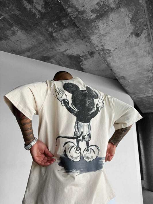 Mickey white Oversized T-shirt