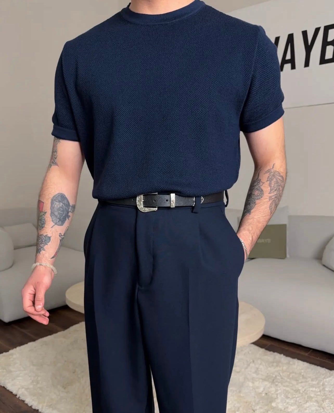 Plain Classic Knit T-shirt