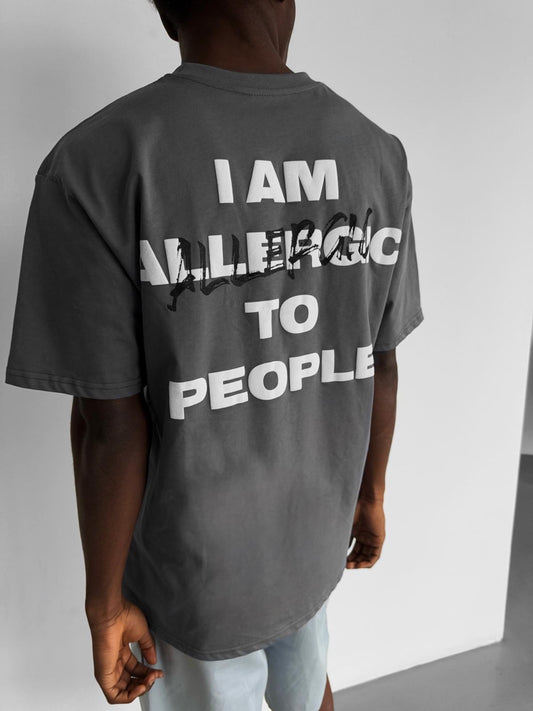 Allergic Grey Oversized T-shirt
