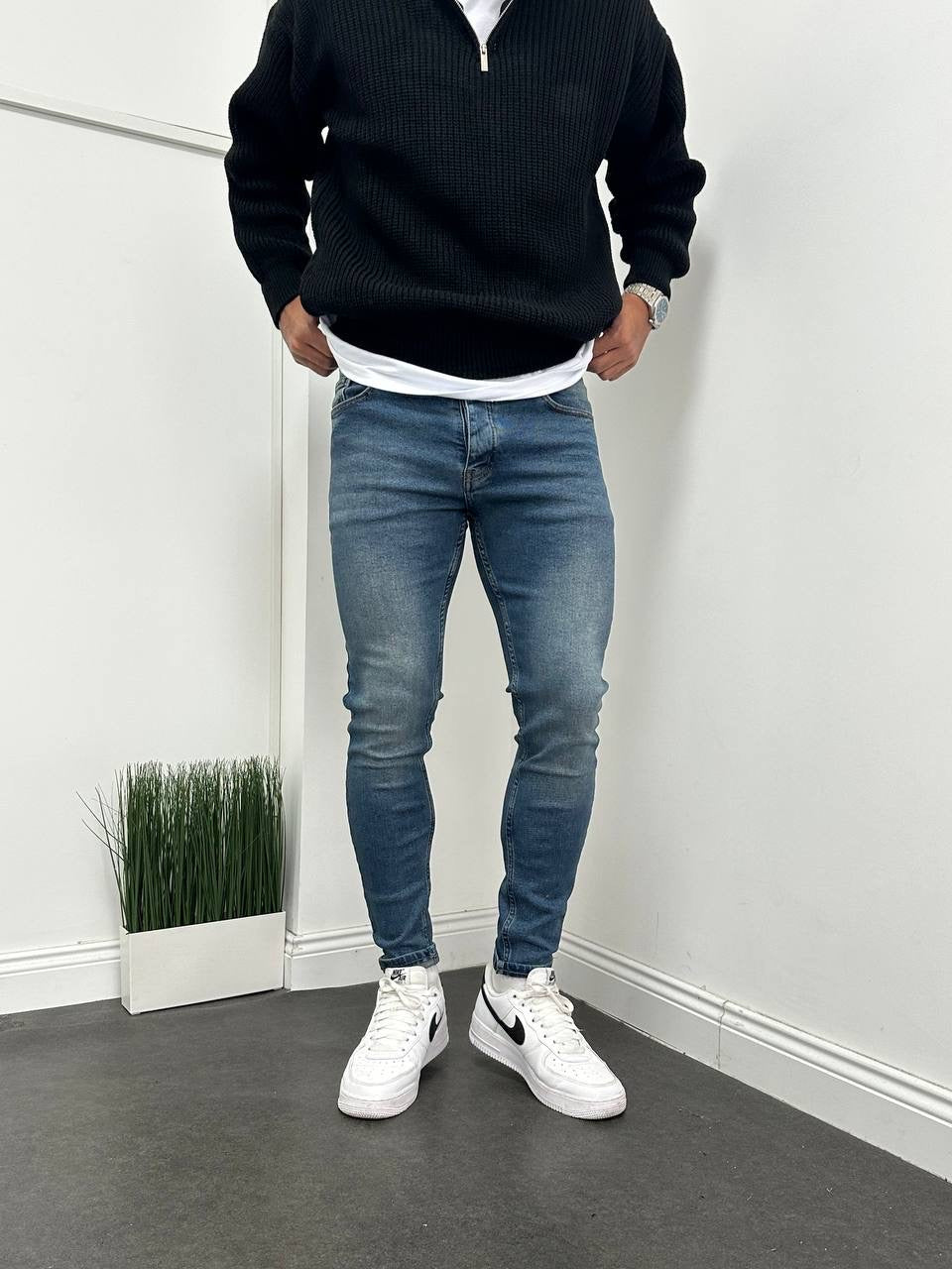 Skinny classic jeans pants