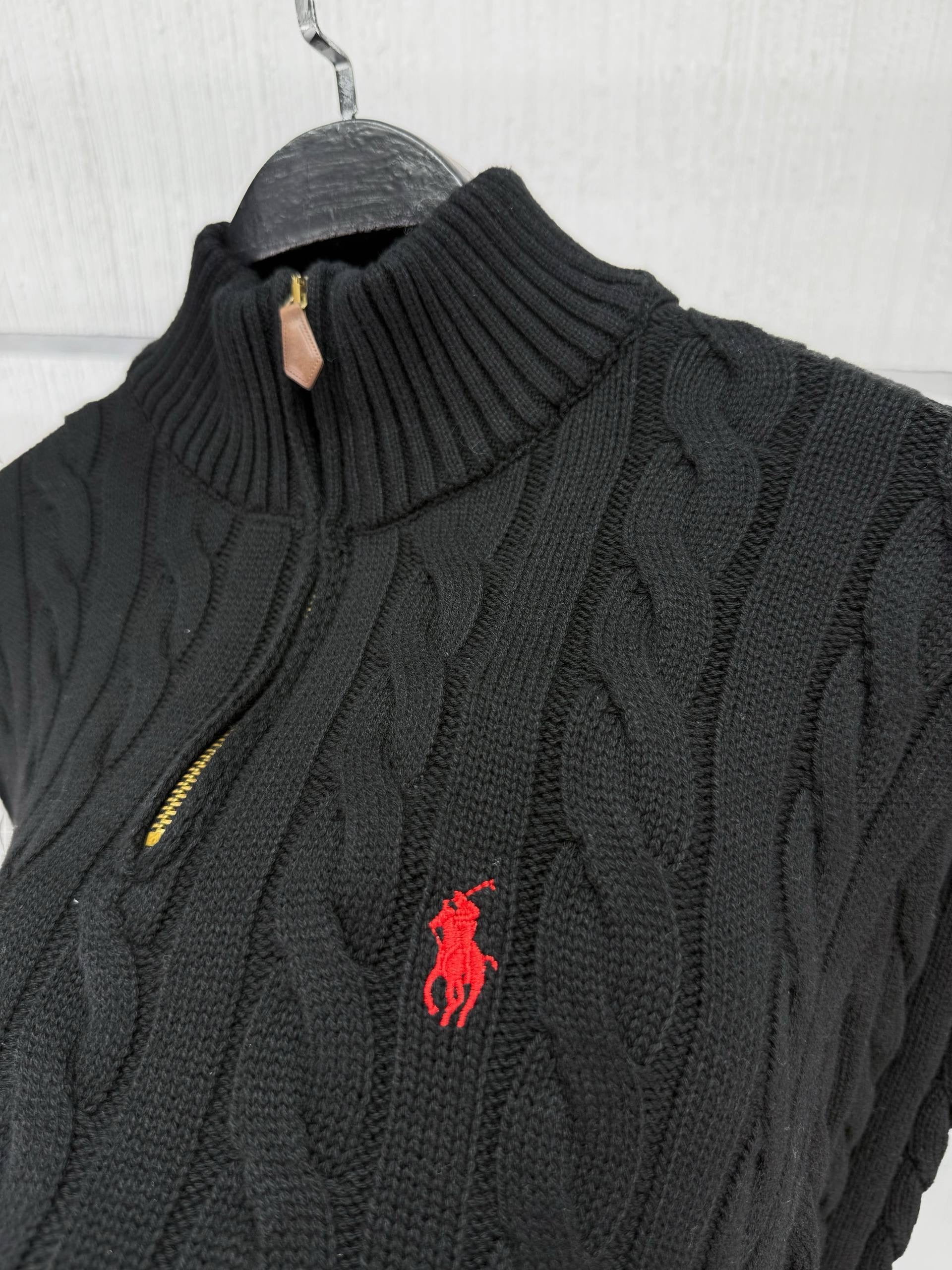 RL Black ZipUp Sweater