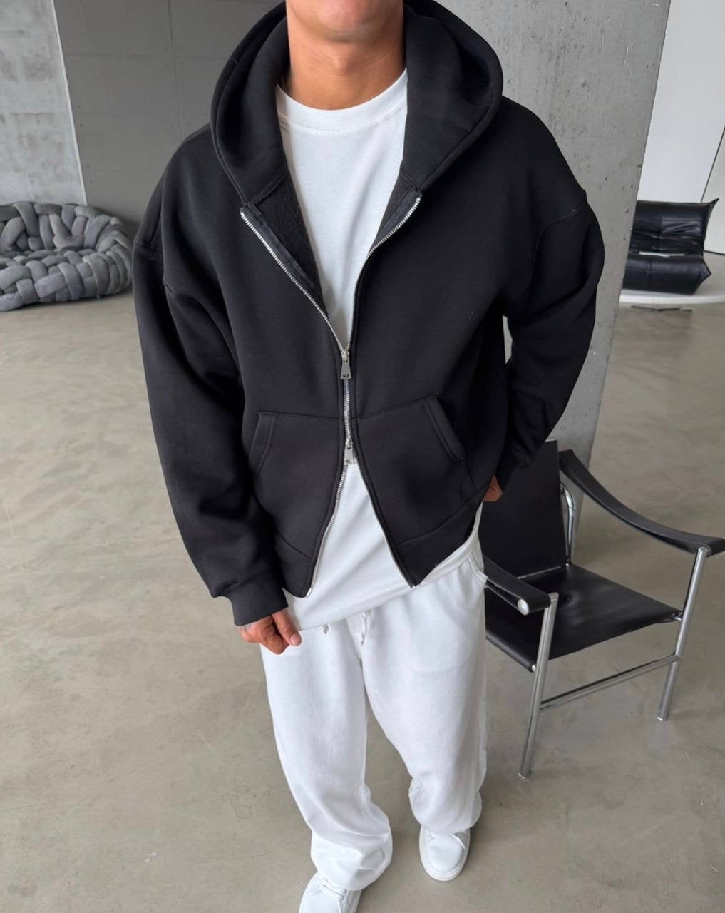 Cotton Black Jacket