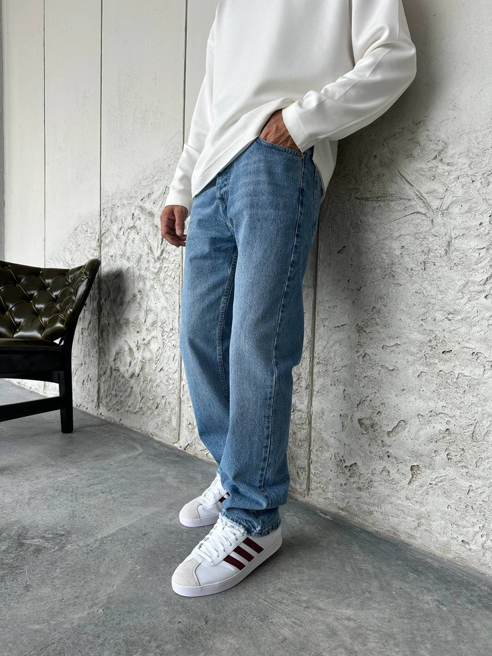 Blue wave Baggy jeans pants