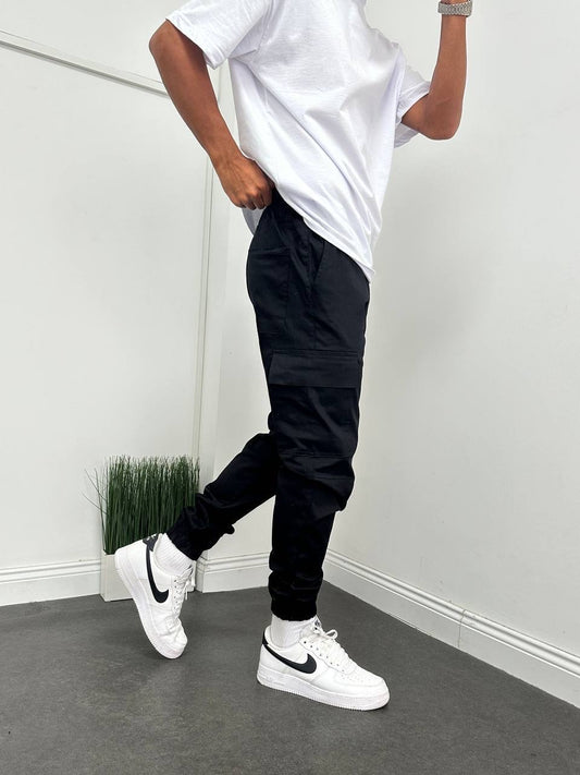 Black cargo pants