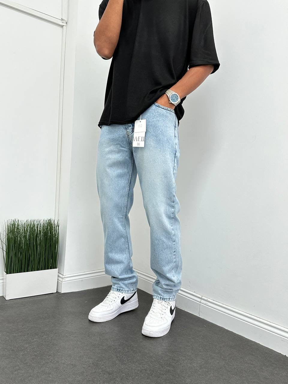 Light blue Baggy jeans pants