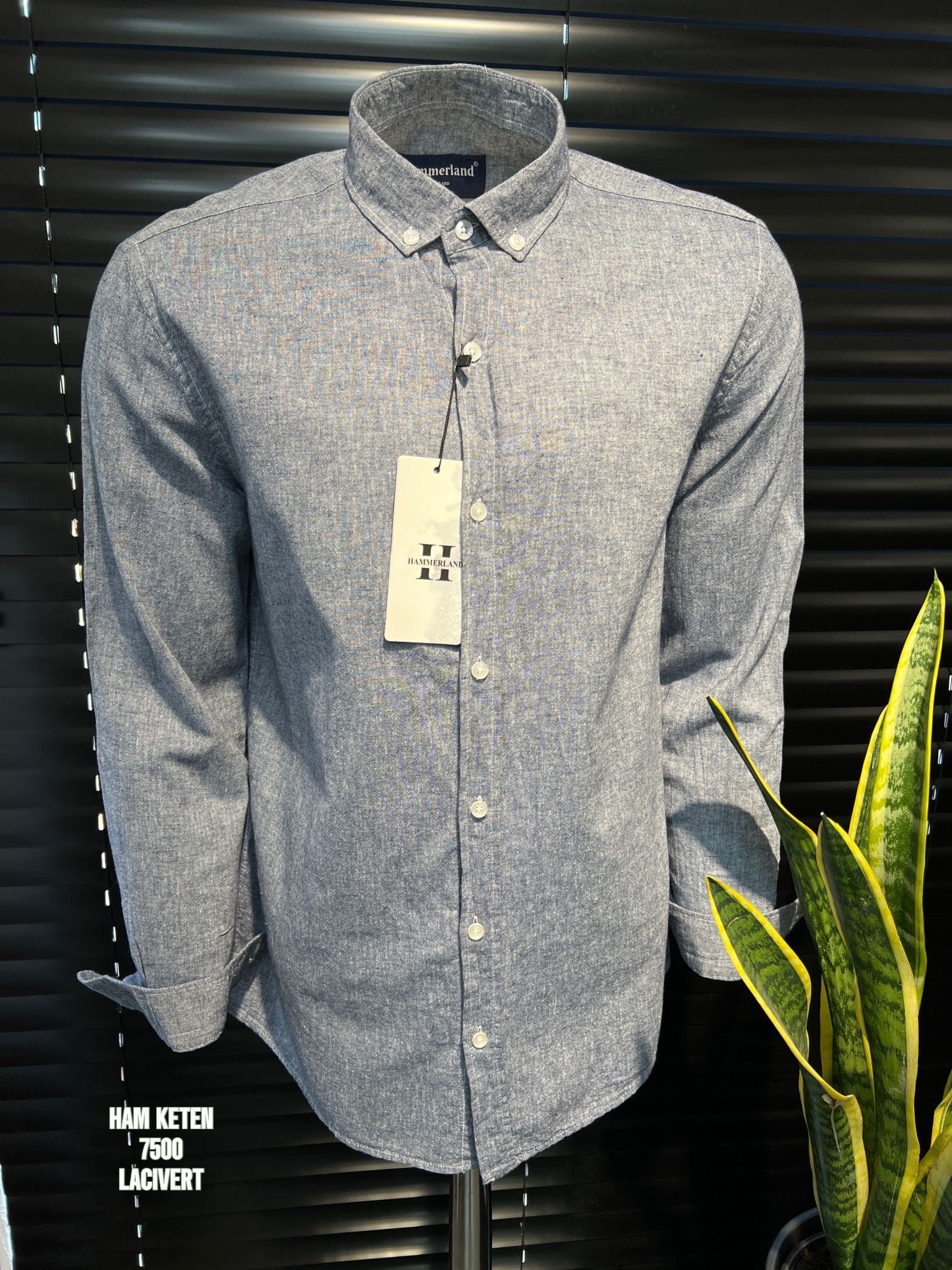 Grey blue Lenin shirt