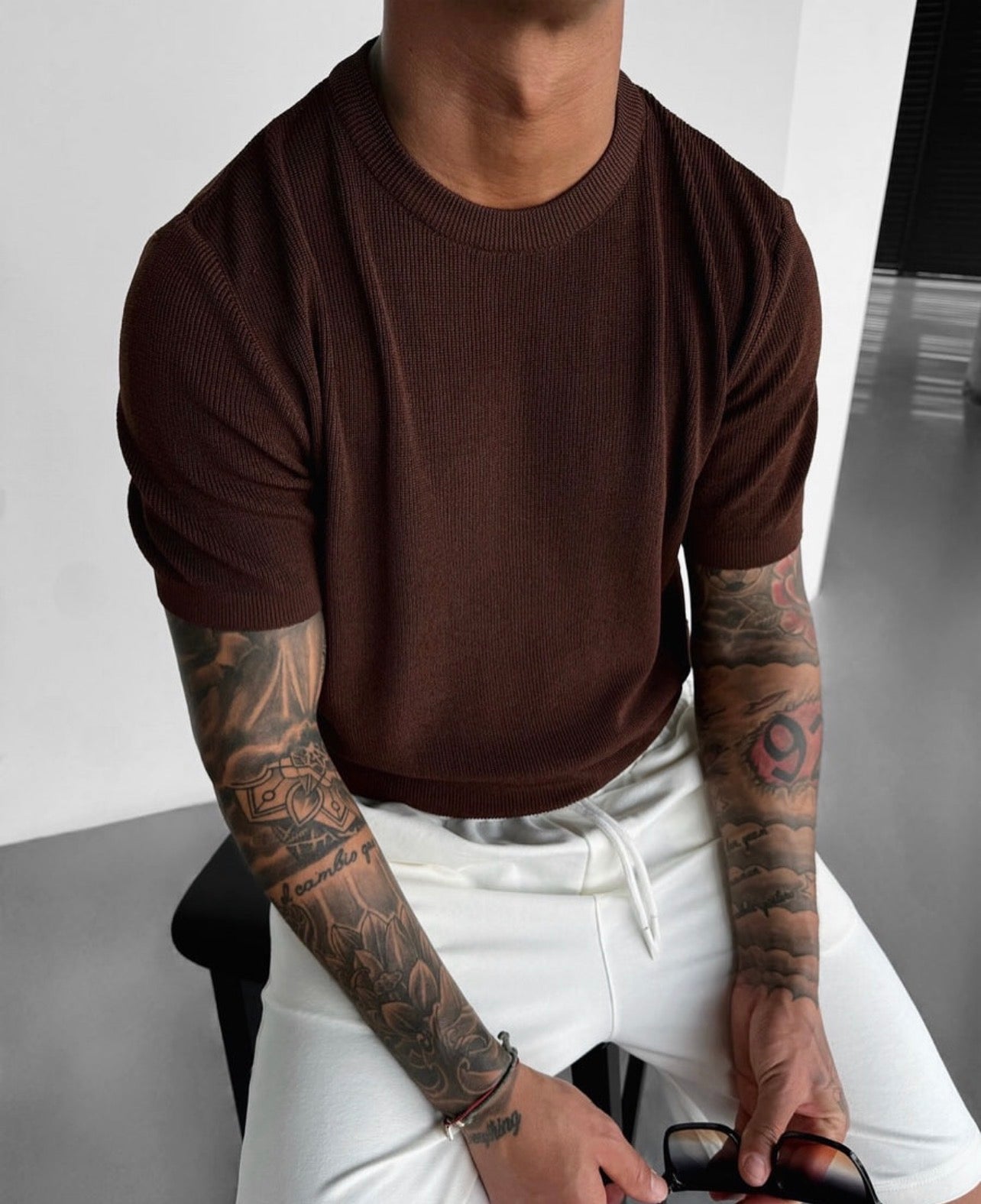 Plain Classic Knit T-shirt