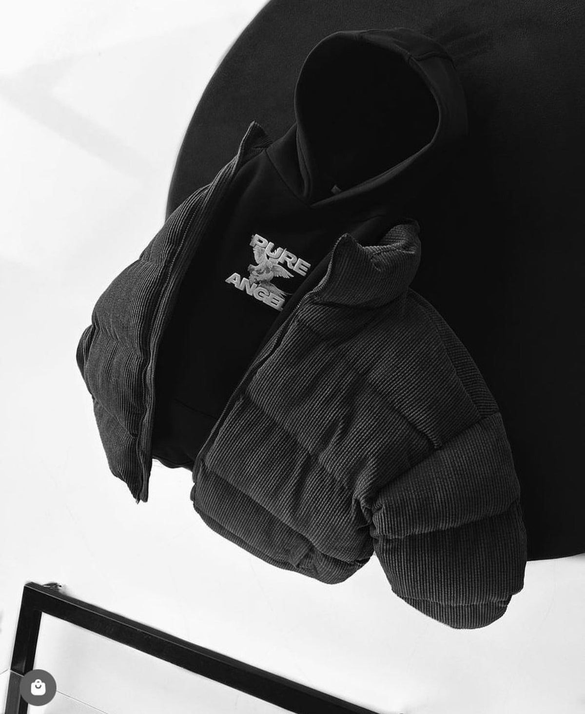 Bomber Fur Black Jacket