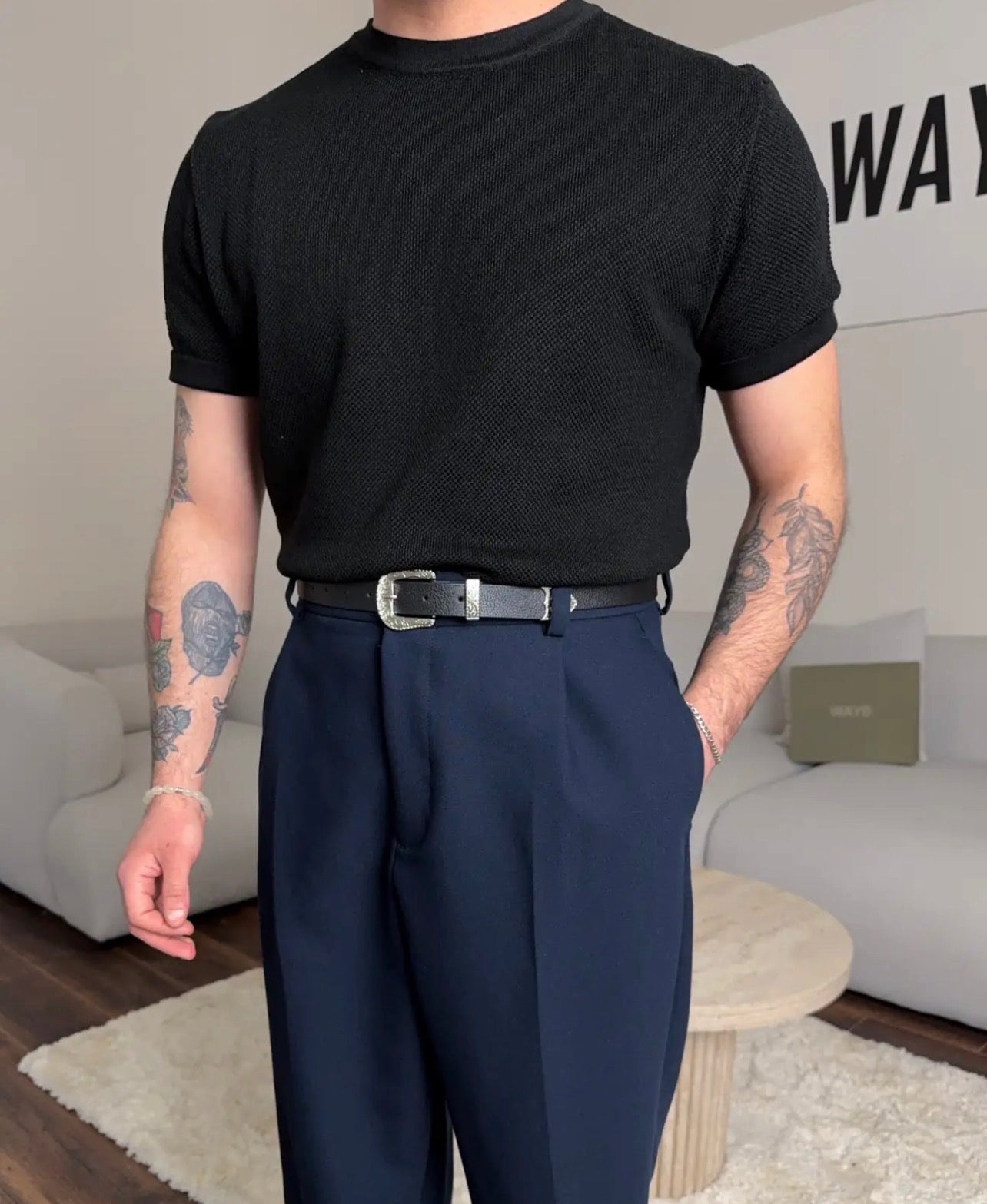 Plain Classic Knit T-shirt