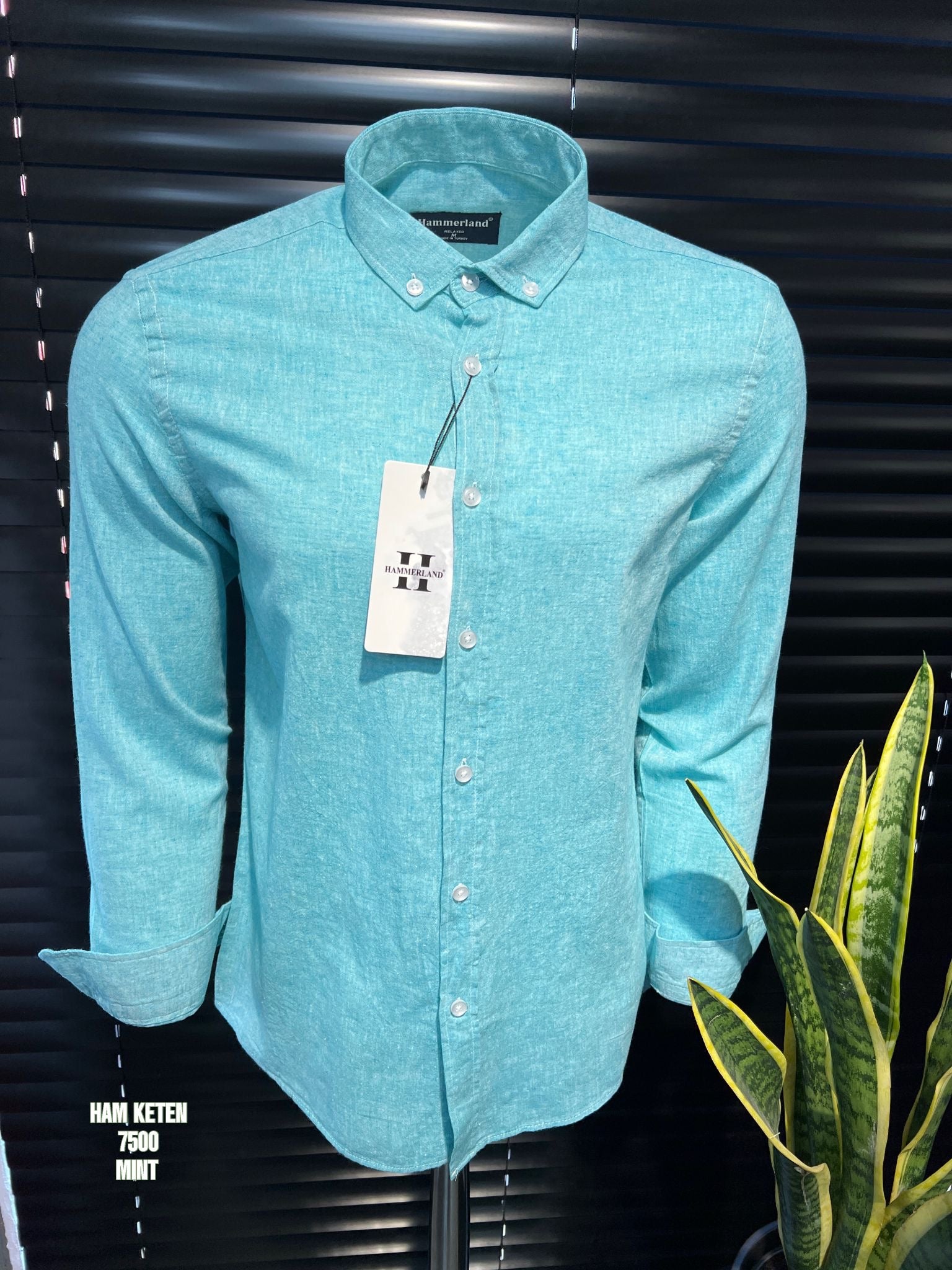 Ocean blue Lenin shirt