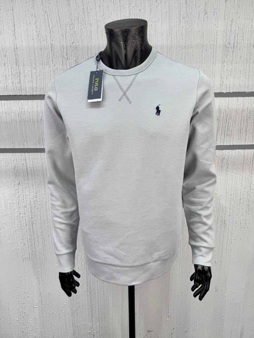 RL Grey White Sweater