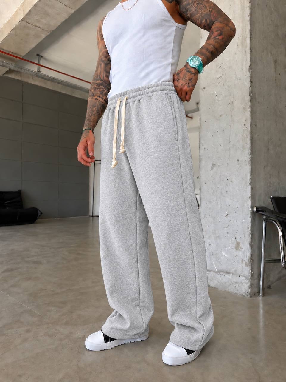 Grey sweatpants