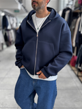 Cotton Navy Blue Jacket